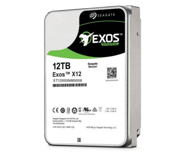 Seagate Exos X12 12TB SATA 6Gb/s 512e 7200RPM 256MB 3.5in 