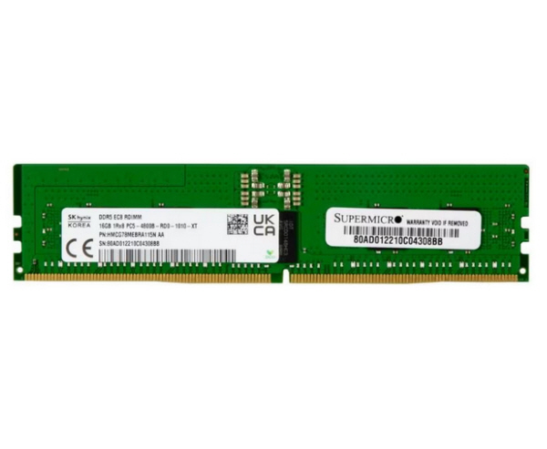 Supermicro 32GB 288-Pin DDR5 4800 (PC5-38400) Server Memory